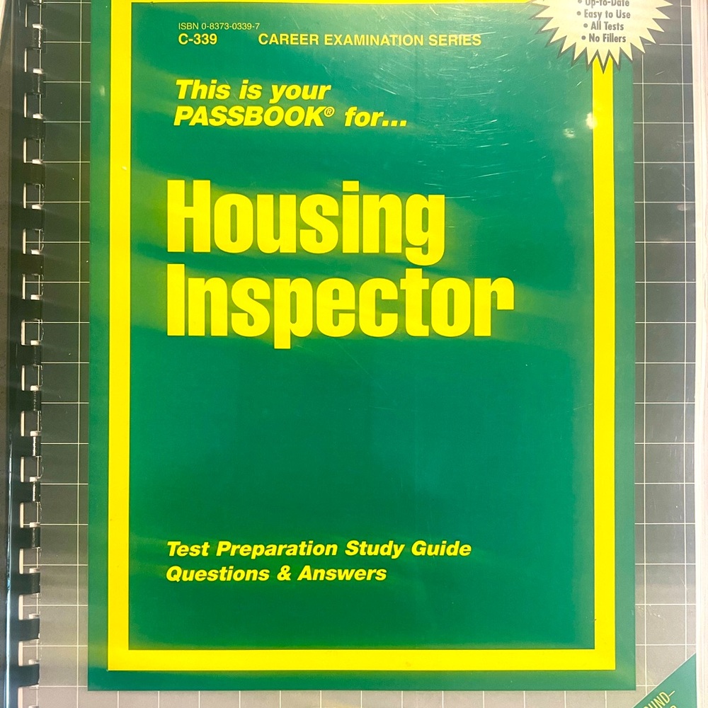 Passbook for housing inspector